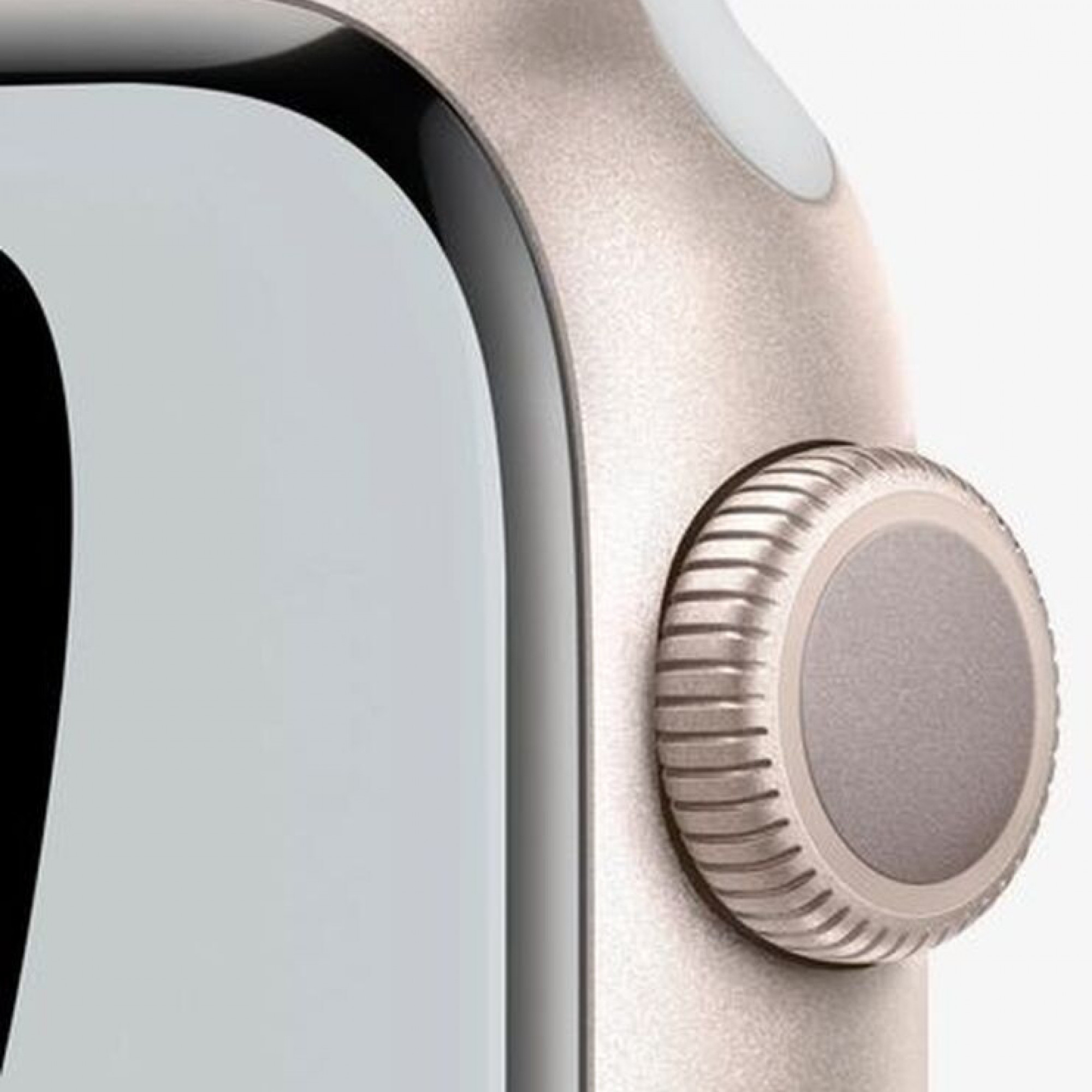 Apple Watch Nike Series 7 GPS 41mm Starlight Aluminium Case Pure Platinum/Black Nike Sport (MKN33)